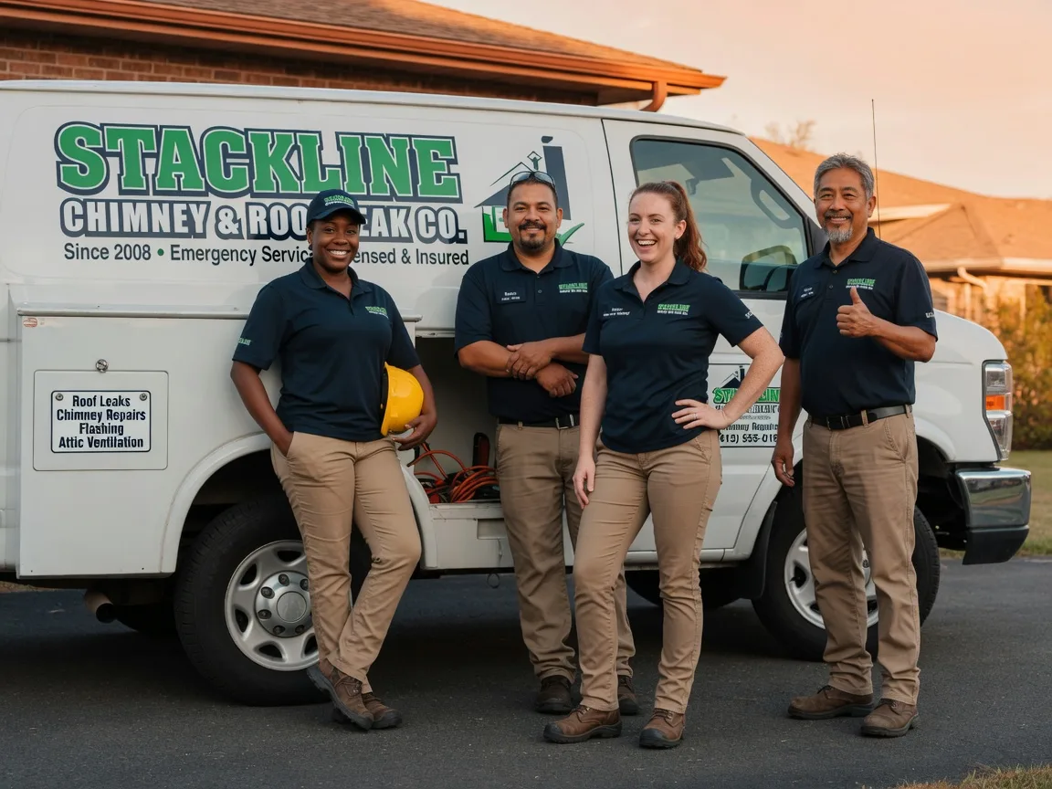 Chimney flashing repair company in Mccausland, IA